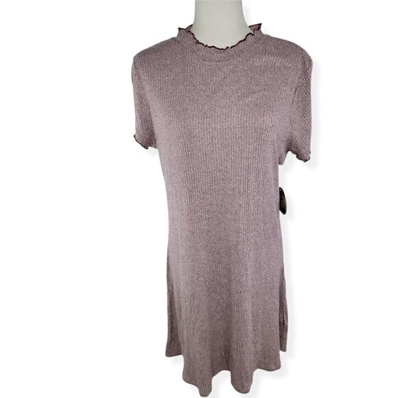 Bebop rib Knit A-Line Burgundy Dress Junior XL NWT - Picture 1 of 3